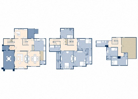 Floor plan for 6 beds, 3.5 baths, 2700 sqft